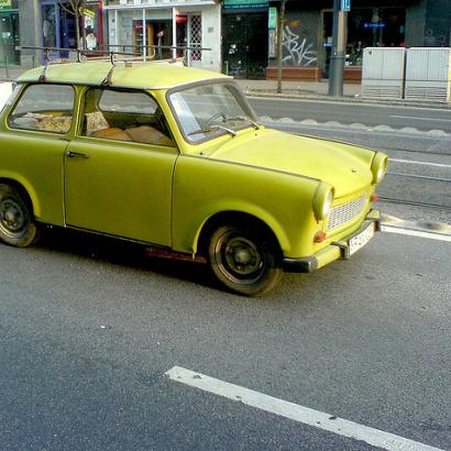 Budapest stag weekend prank with trabant on arrival - transfer from airport