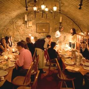 Wine cellar entertainment in Budapest